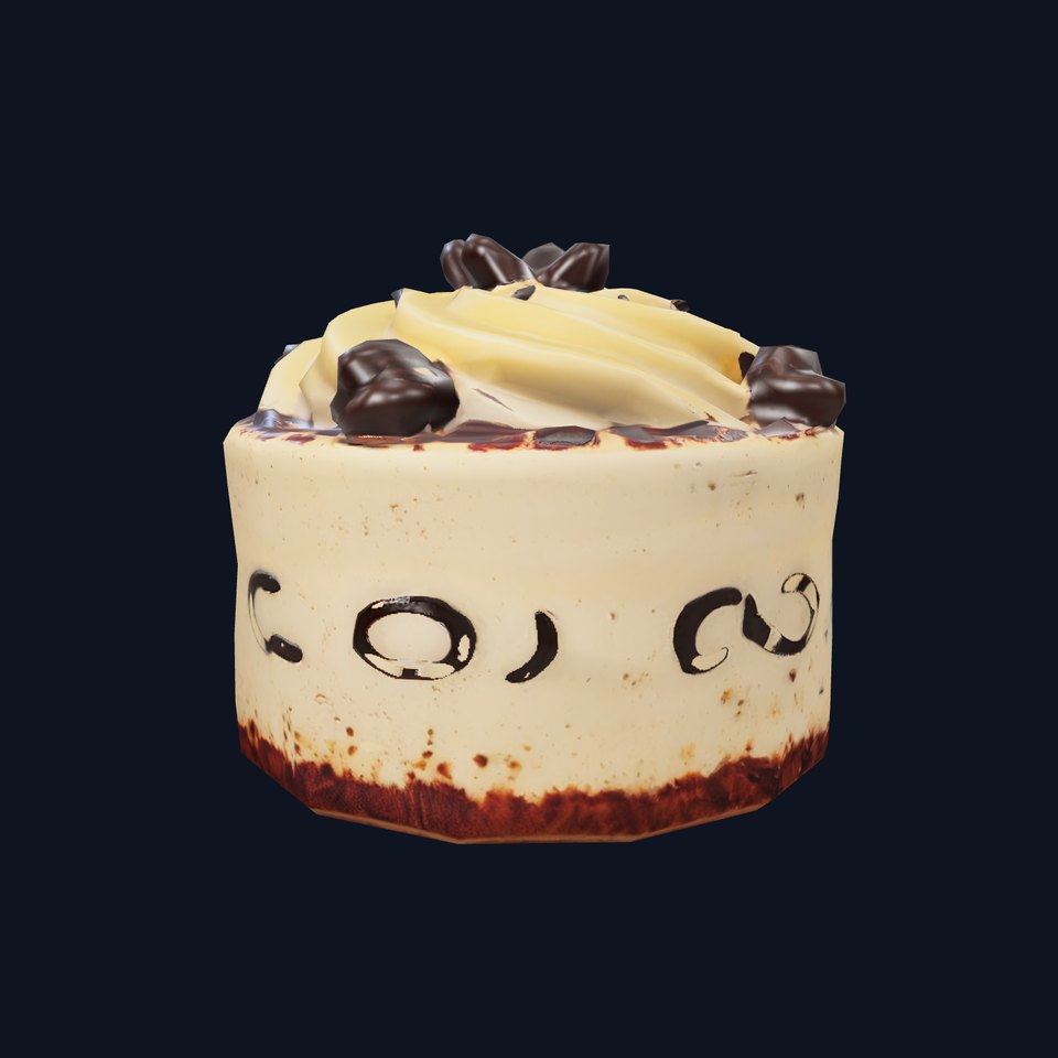Vanilla Mocha Cake model pack
